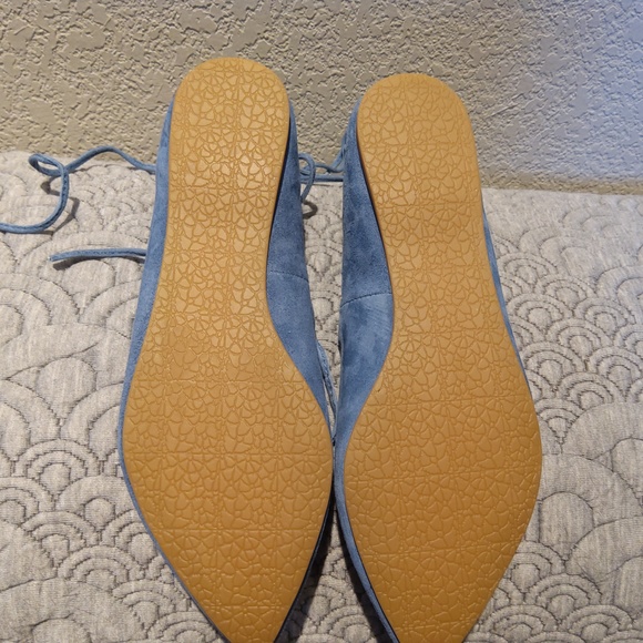 Steve Madden blue laced flats women's size 6.5 New never worn! - Picture 3 of 7